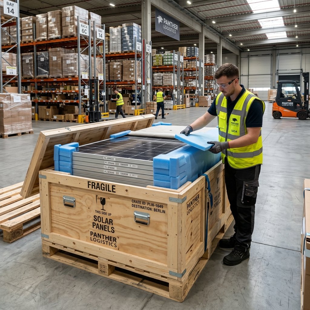 Solar Panel Packing & Transit Excellence